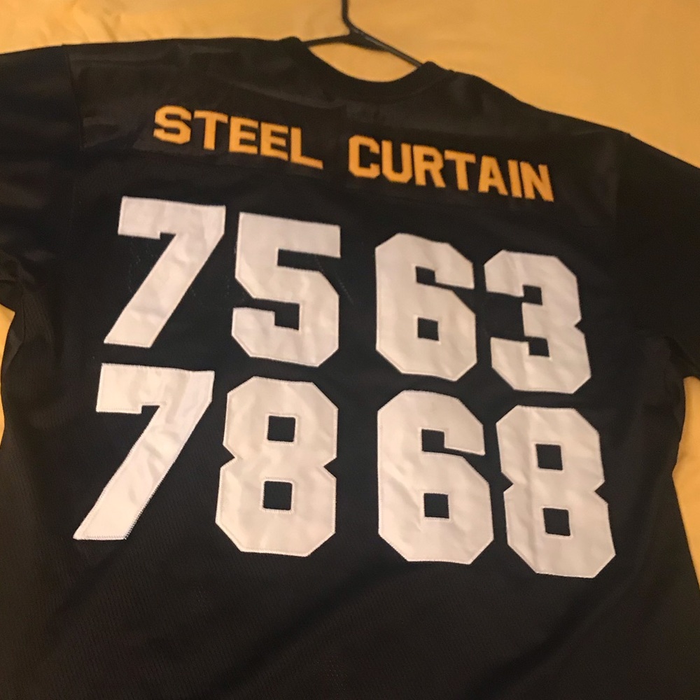 Steel Curtain Stitched Throwback 2X Jersey